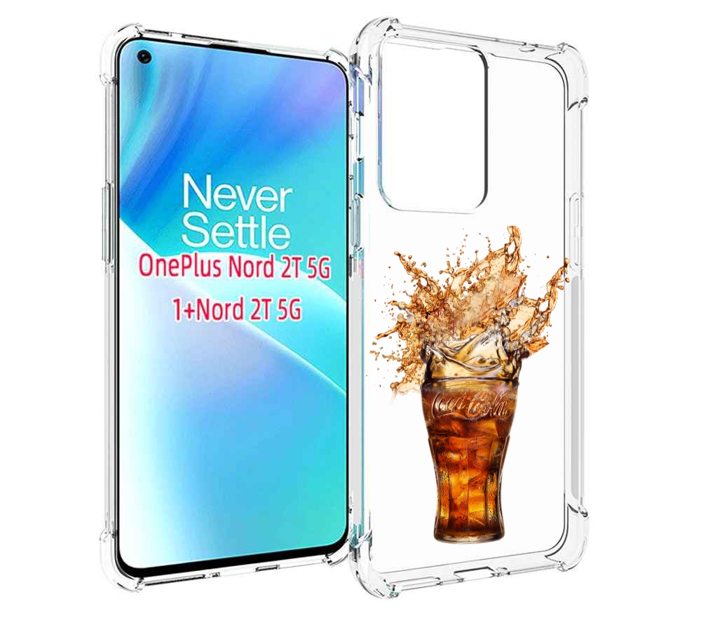 

Чехол MyPads Кола-в-стакане для OnePlus Nord 2T, Прозрачный, Tocco