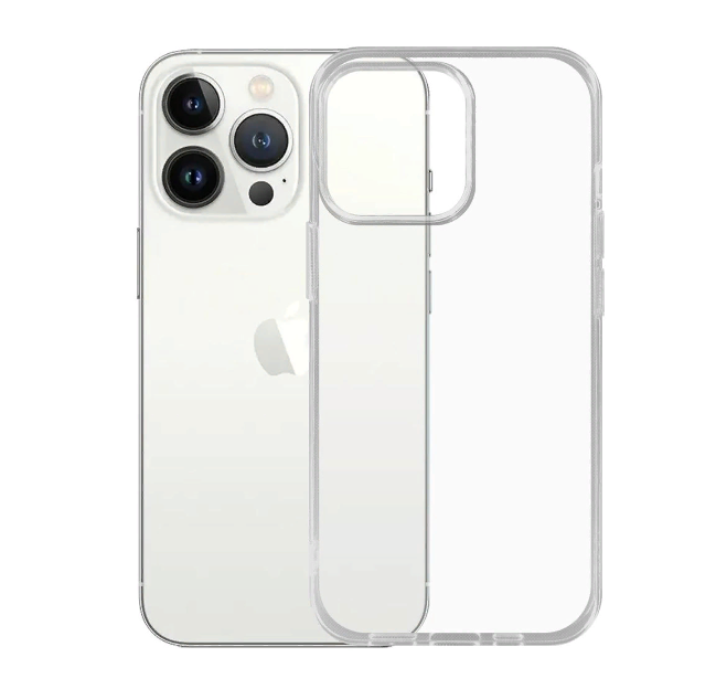 

чехол Krutoff Clear Case для Apple iPhone 14 Pro Max прозрачный силикон