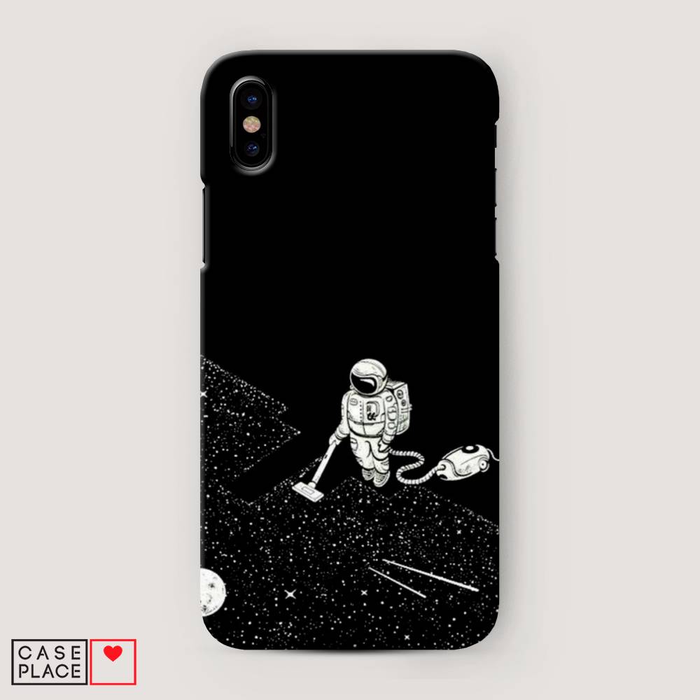 

Пластиковый чехол "Космонавт с пылесосом" на Apple iPhone XS Max (10S Max), 11920-3