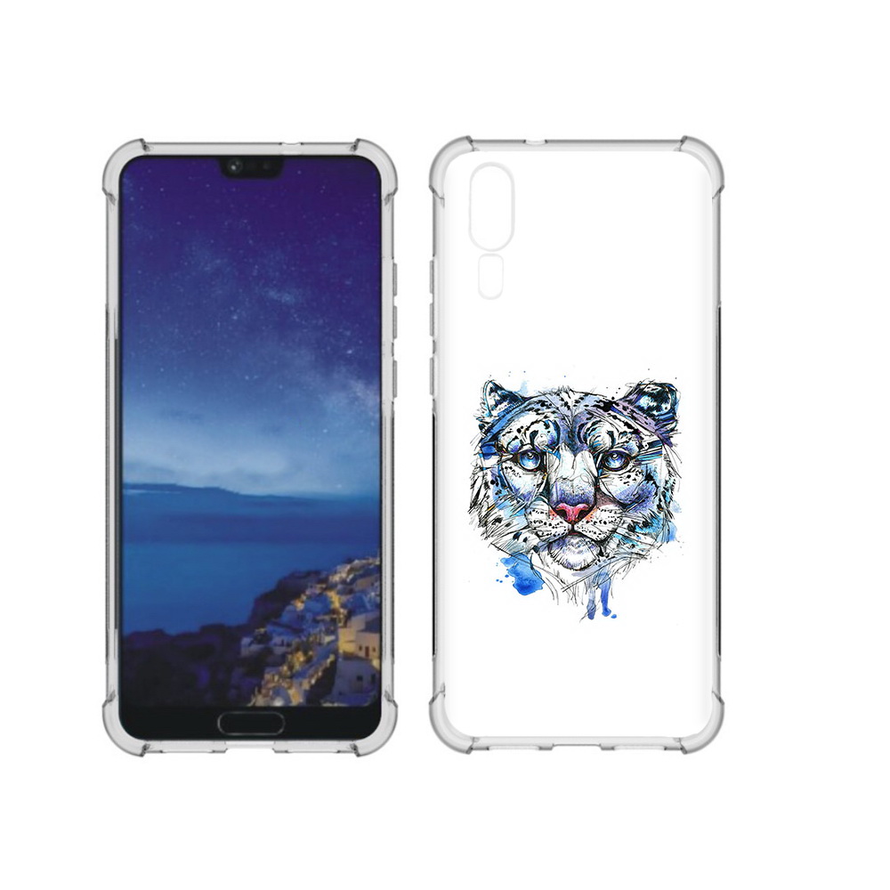 

Чехол MyPads Tocco для Huawei P20 водяной тигр (PT108006.52.263), Прозрачный, Tocco