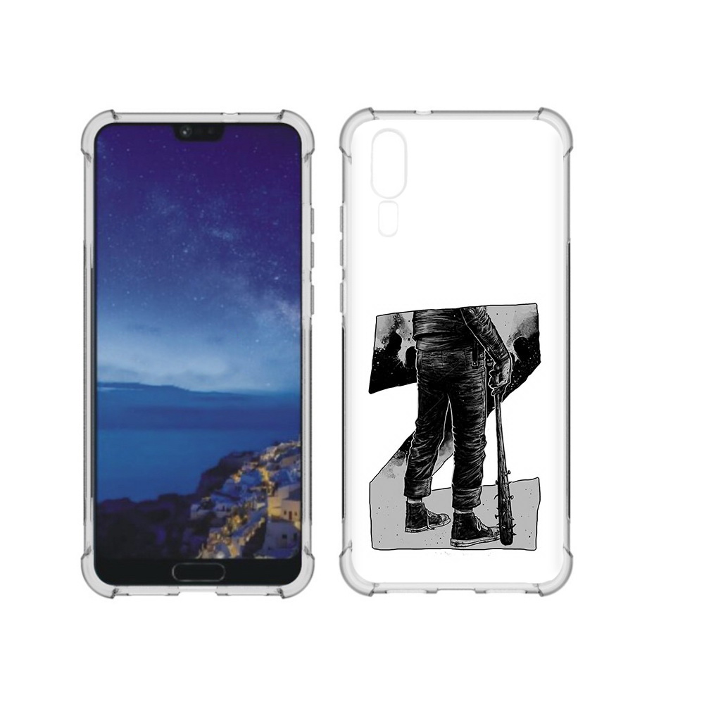 

Чехол MyPads Tocco для Huawei P20 воин черно белый (PT108006.52.265), Tocco