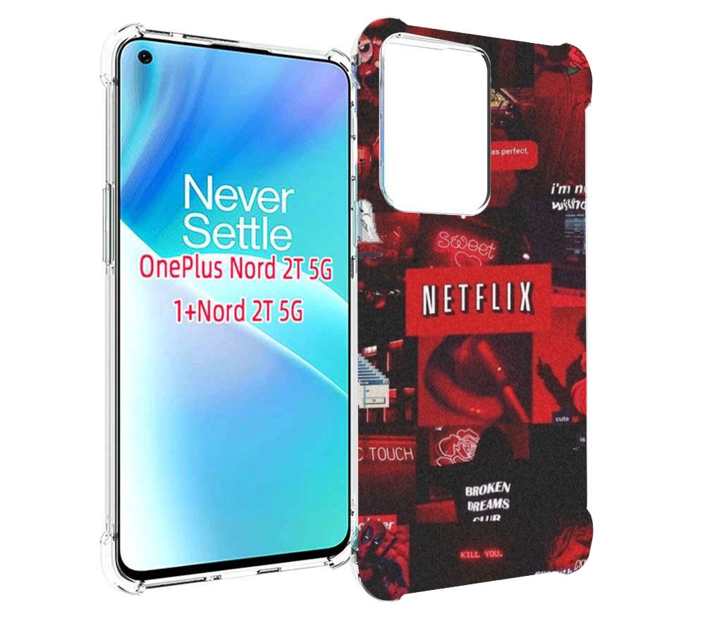 

Чехол MyPads Красные-проекты для OnePlus Nord 2T, Прозрачный, Tocco