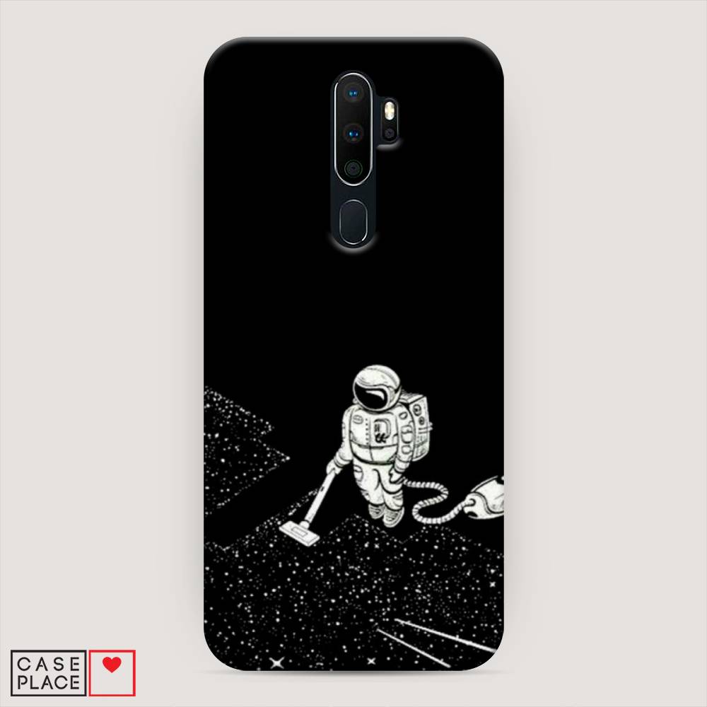 

Пластиковый чехол "Космонавт с пылесосом" на Oppo A5 (2020), 251320-3