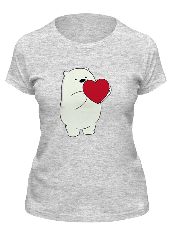 

Футболка женская Printio Ice bear серая S, Серый, Ice bear