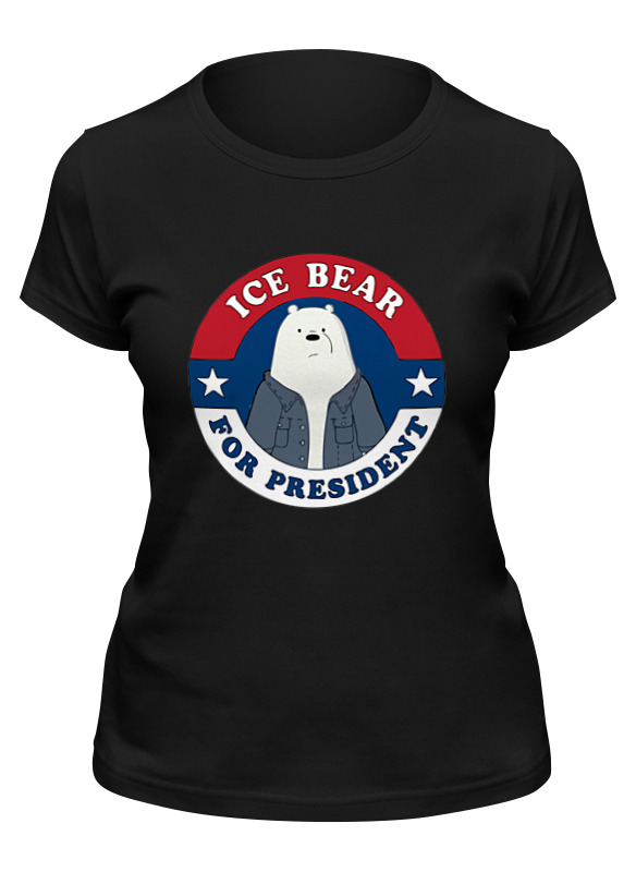 

Футболка женская Printio Ice bear черная S, Черный, Ice bear