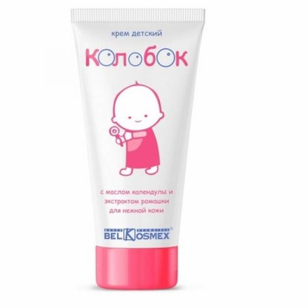 фото Крем детский belkosmex колобок, с маслом календулы и экстрактом ромашки, 80 г