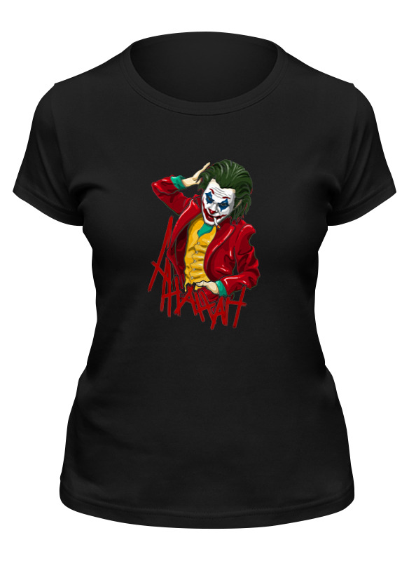 

Футболка женская Printio Joker art черная S, Черный, Joker art
