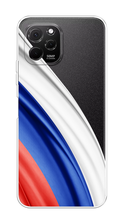 

Чехол на HuaweI Nova Y61 "Флаг России уголок", Белый;синий;красный;прозрачный, 6120050-1