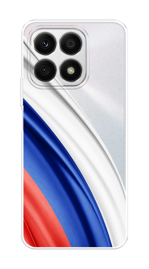 

Чехол на Honor X8A "Флаг России уголок", Белый;синий;красный;прозрачный, 6120750-1