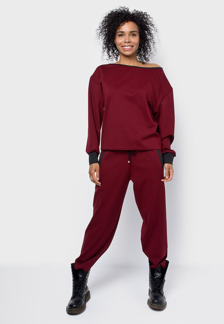 

Костюм женский MALAEVA Z-SS014-15 бордовый S/M, Z-SS014-15