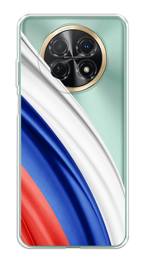 

Чехол на Huawei Nova Y91 "Флаг России уголок", Белый;синий;красный;прозрачный, 6121650-1