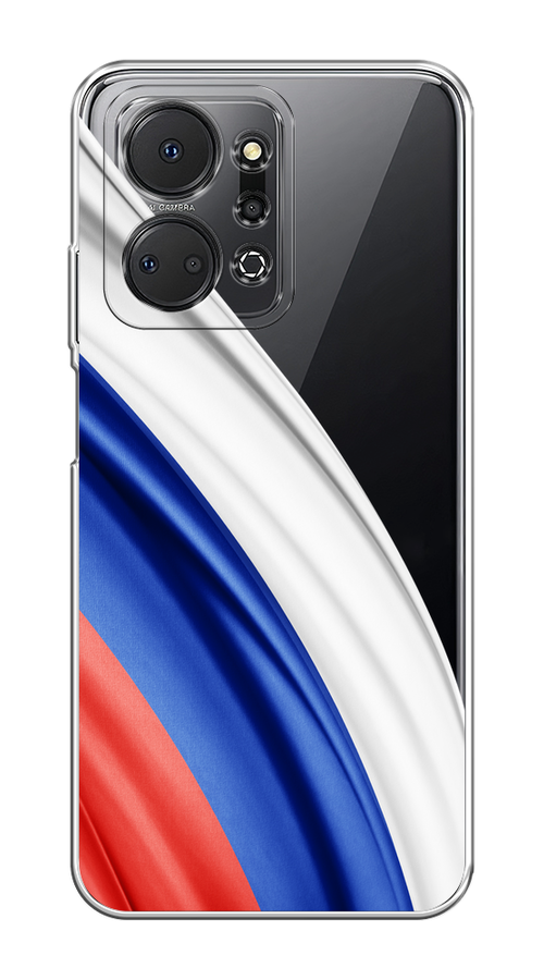

Чехол на Honor X7A/X7A Plus "Флаг России уголок", Белый;синий;красный;прозрачный, 6121850-1