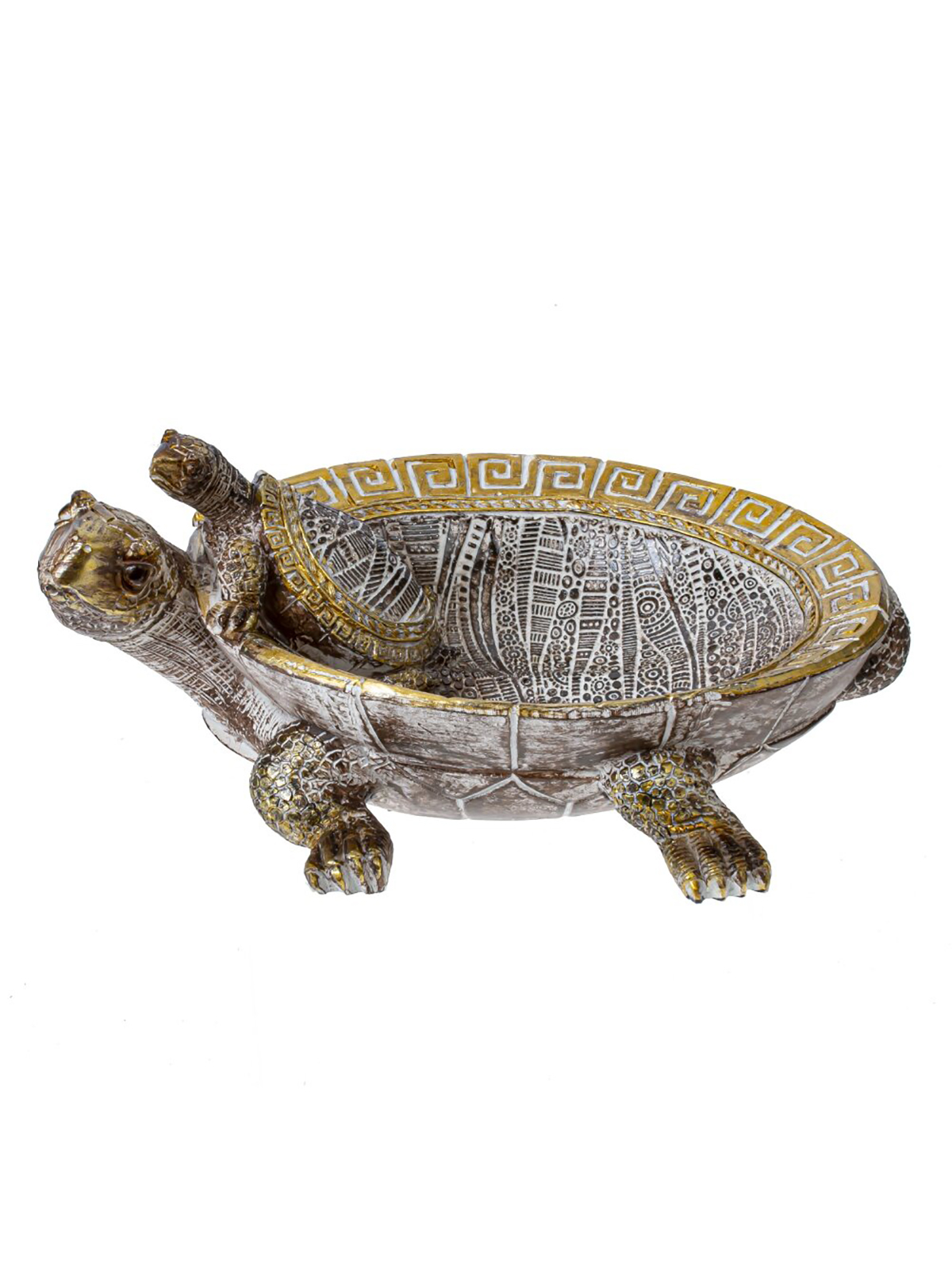 

Фигурка декоративная Remecoclub Черепахи, из полимера, 10x22x16 см, Коричневый