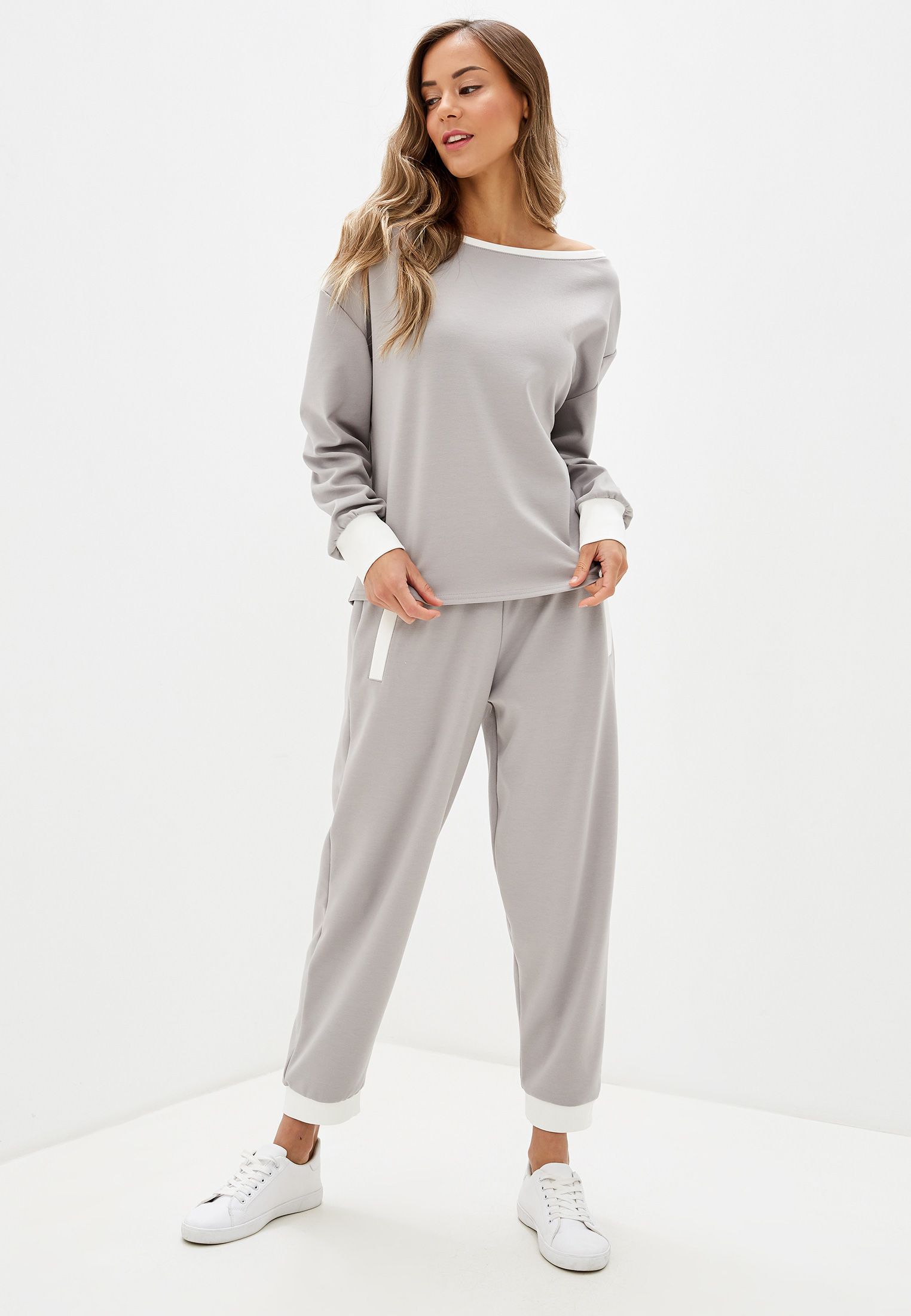 

Костюм женский MALAEVA Z-SS014-15 серый M/L, Z-SS014-15