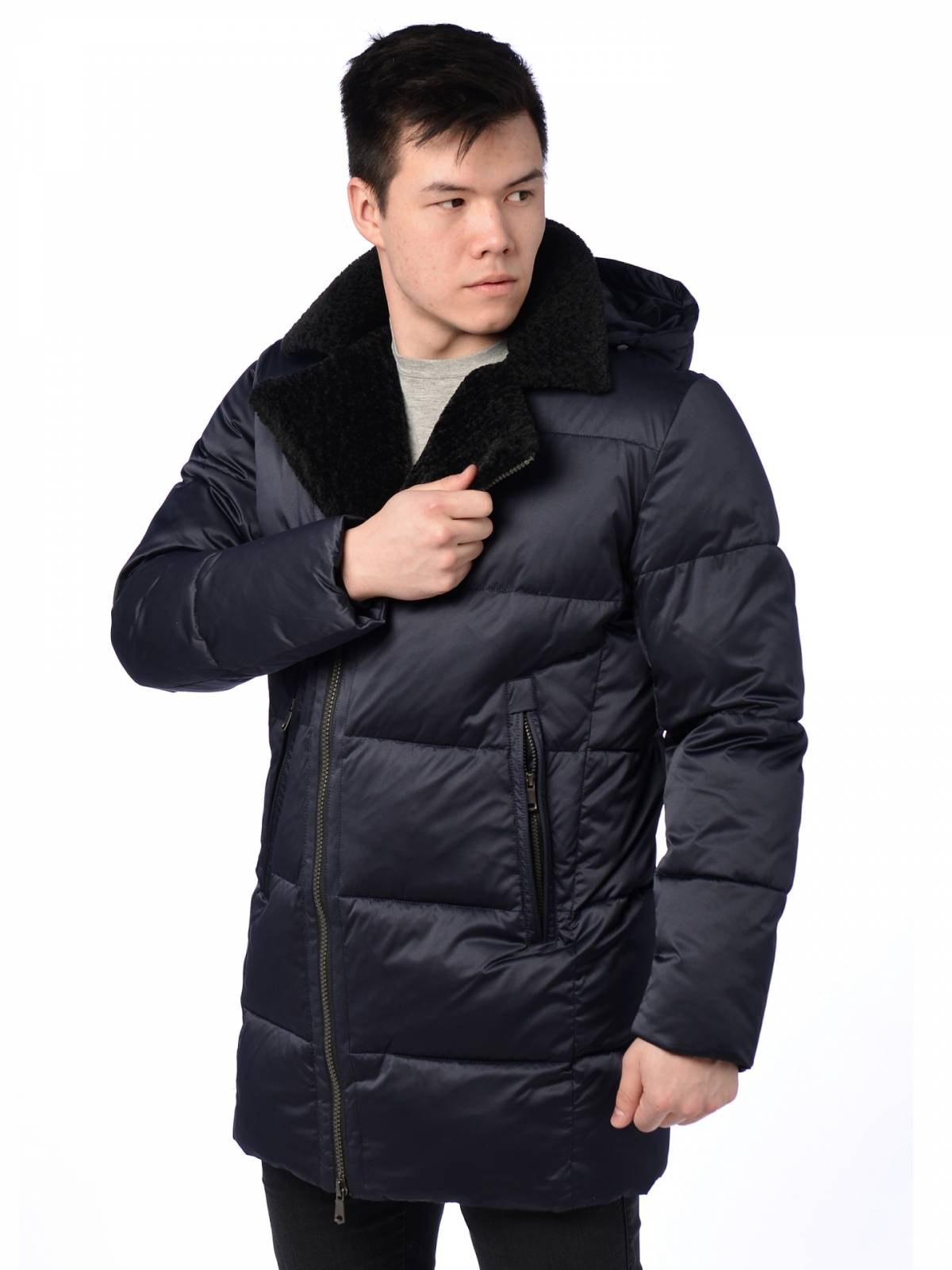 Зимняя куртка мужская Fanfaroni 3937 синяя 46 RU