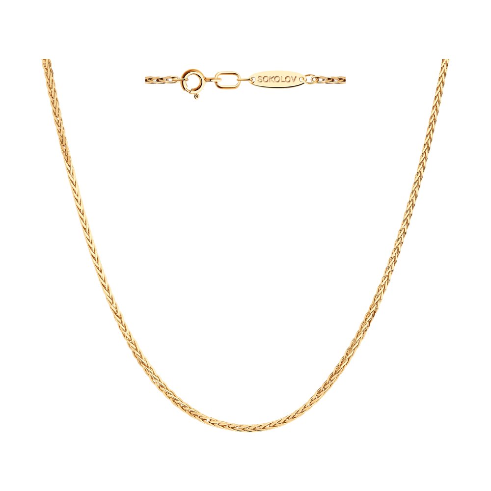 

Цепочка из серебра 60 см SOKOLOV 93080002, 93080002