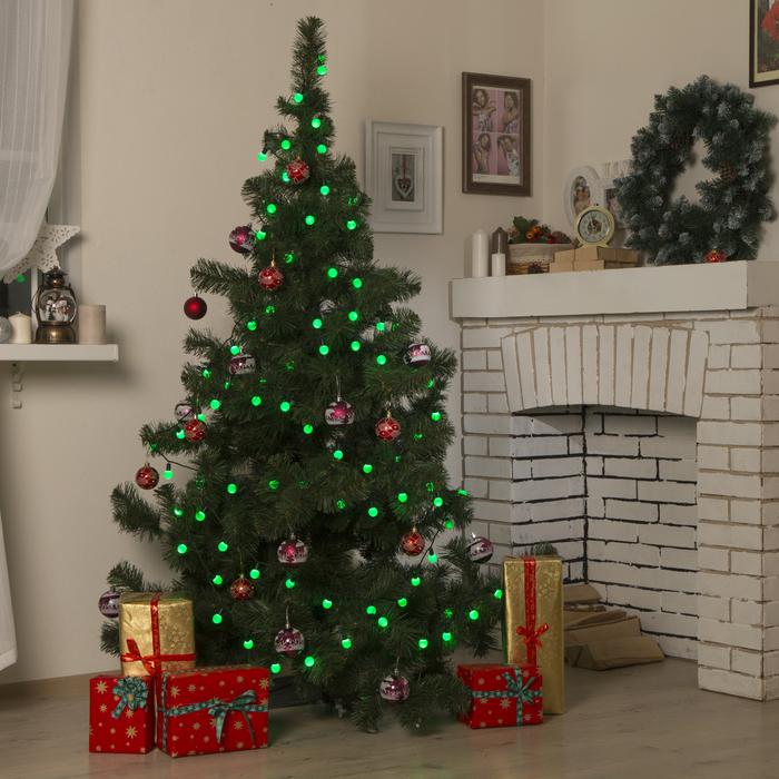 

Luazon Lighting Нить с насадками Шарики d=2, 5 см, LED-100-220V, 8 режимов (185541)
