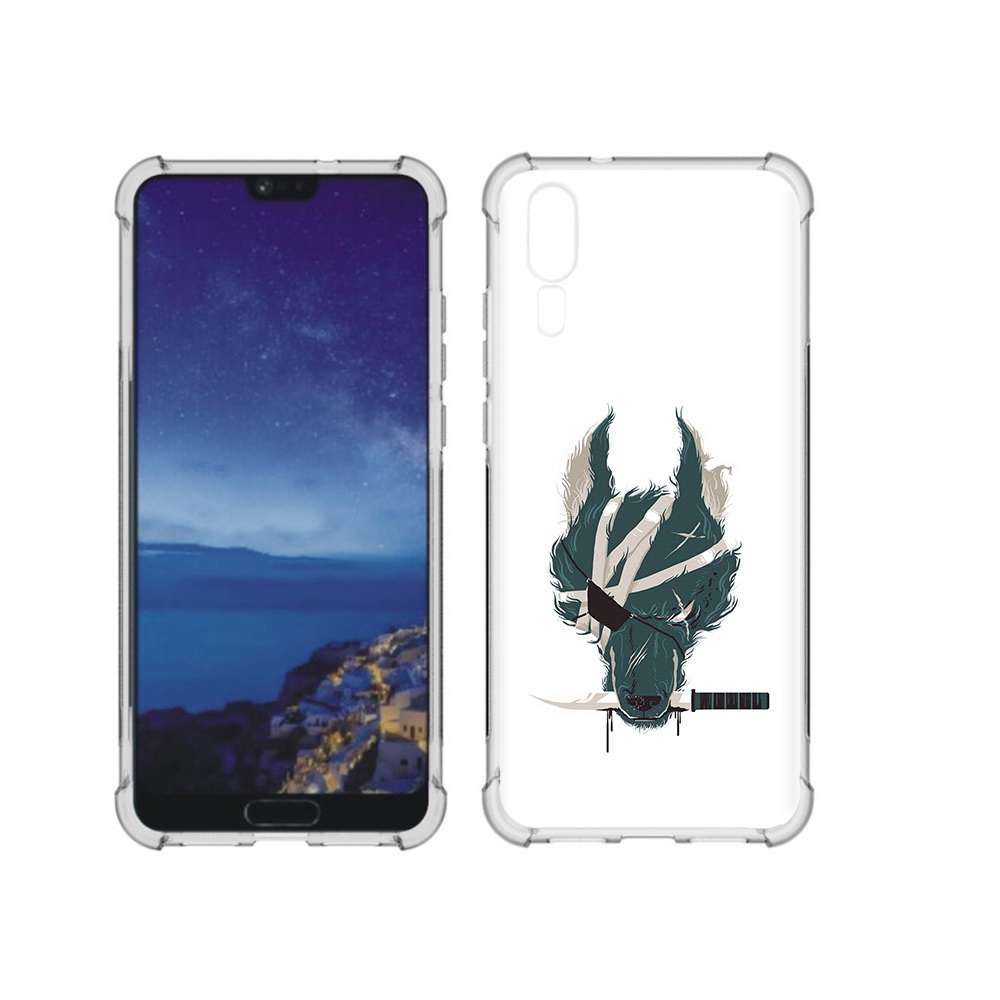 

Чехол MyPads Tocco для Huawei P20 волк-разбойник (PT108006.52.271), Прозрачный, Tocco