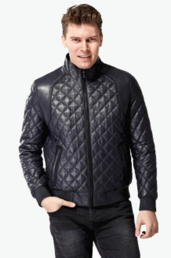 

Кожаная куртка мужская Deriza 35-122L синяя 2XL (доставка из-за рубежа), Синий, 35-122L