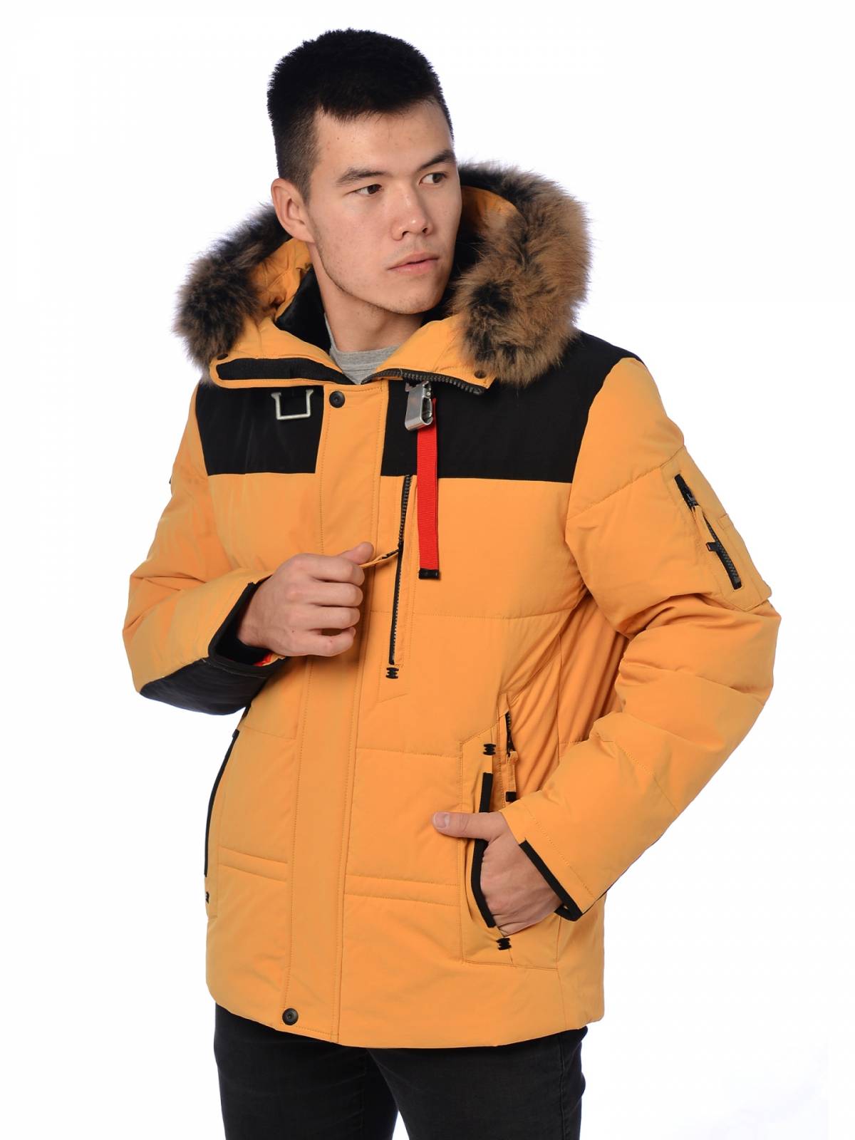 Зимняя куртка мужская Shark Force 3973 желтая 50 RU