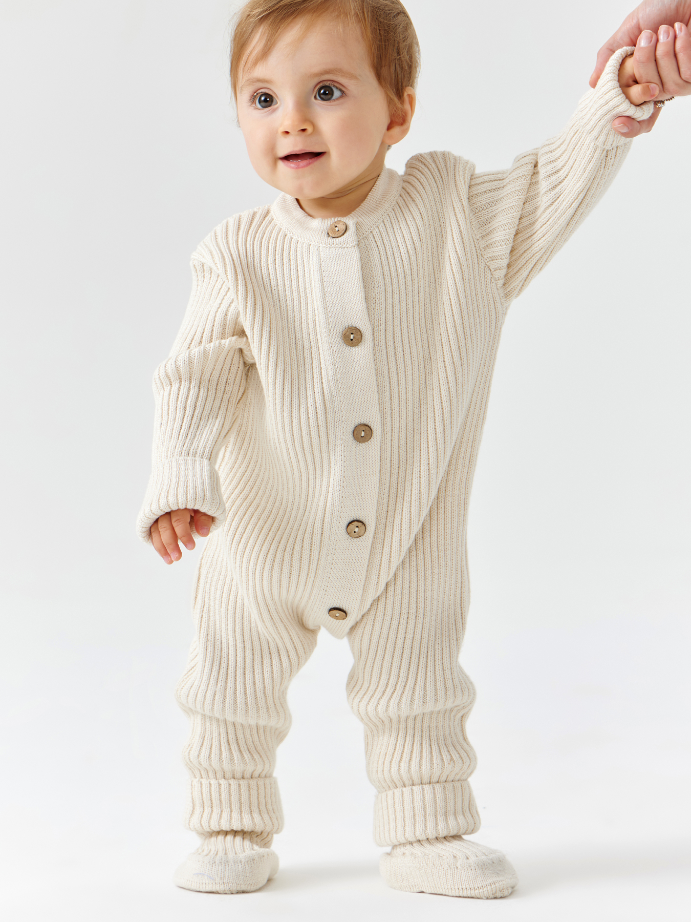 

Комбинезон детский Happy Baby 88518, бежевый, 80, 88518
