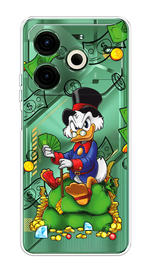 

Чехол на Tecno Pova 6 Neo "Scrooge Richness", Черный;синий;зеленый, 309050-1