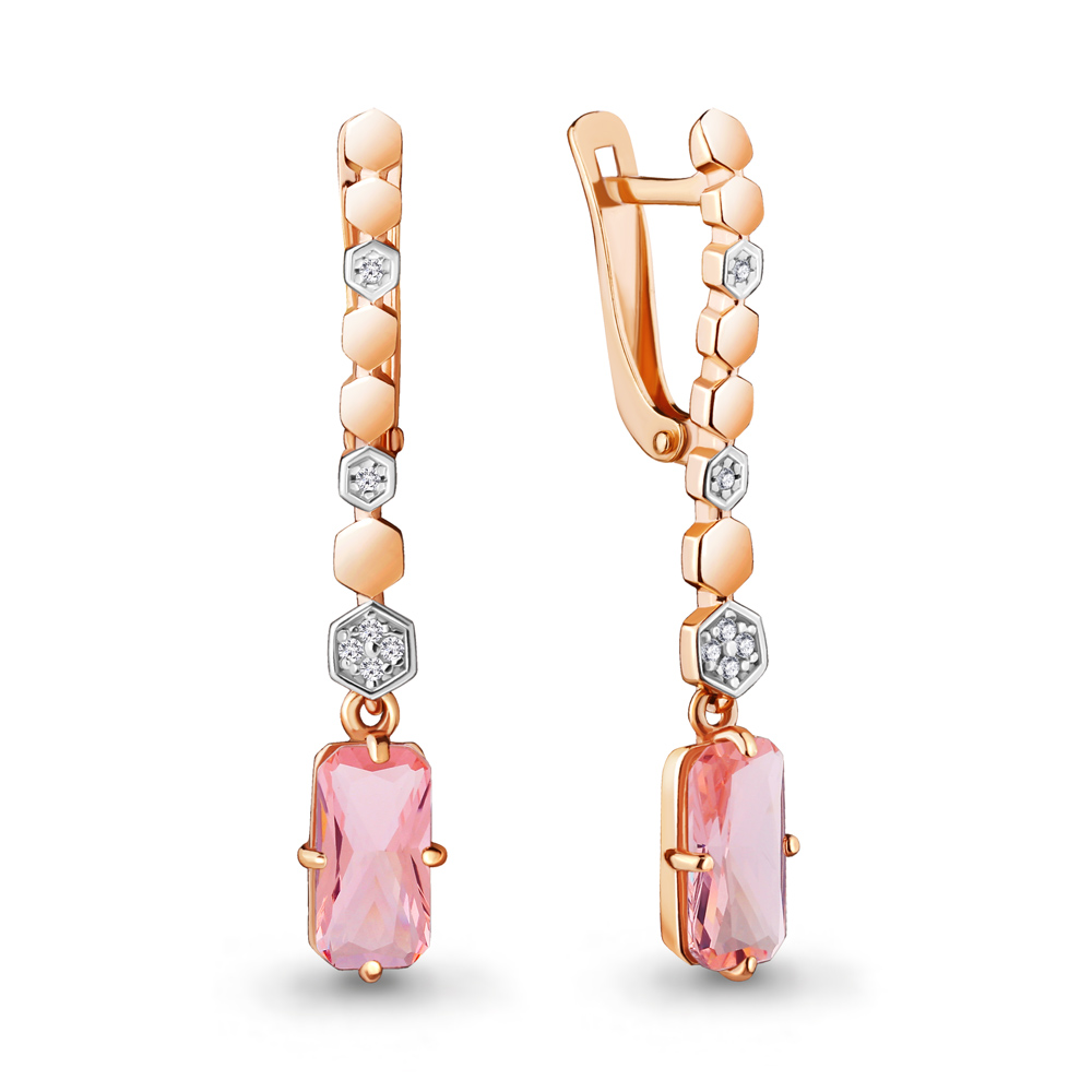 

Серьги из серебра с фианитом Aquamarine 4716790А_925_з, 4716790А_925_з
