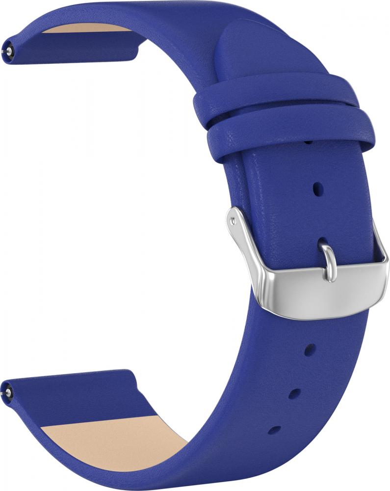 

Ремешок кожаный GSMIN Esquire 20 для Samsung Galaxy Watch 4 Classic 46мм (Светло-синий)