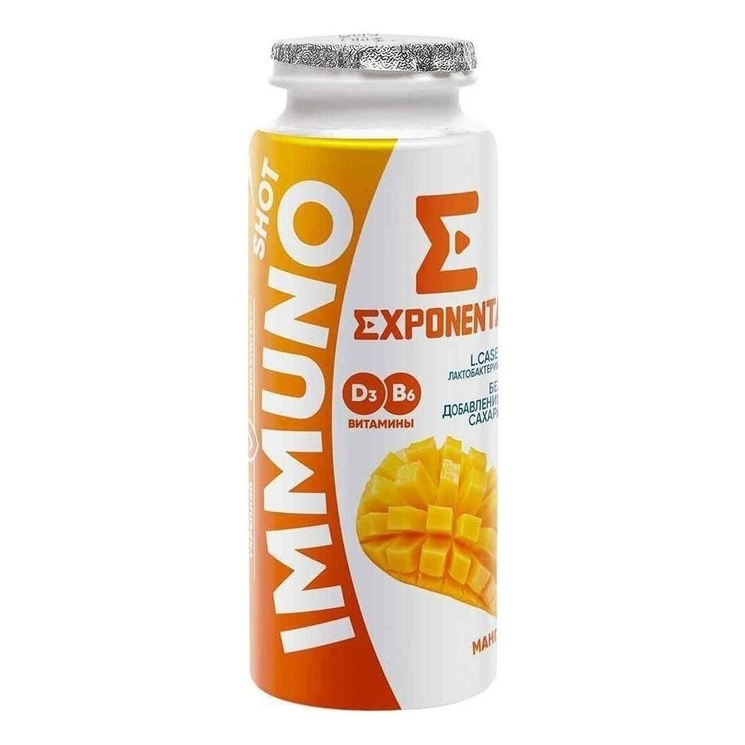 Кисломолочный напиток Exponenta Immuno Shot манго 2,5% БЗМЖ 100 мл