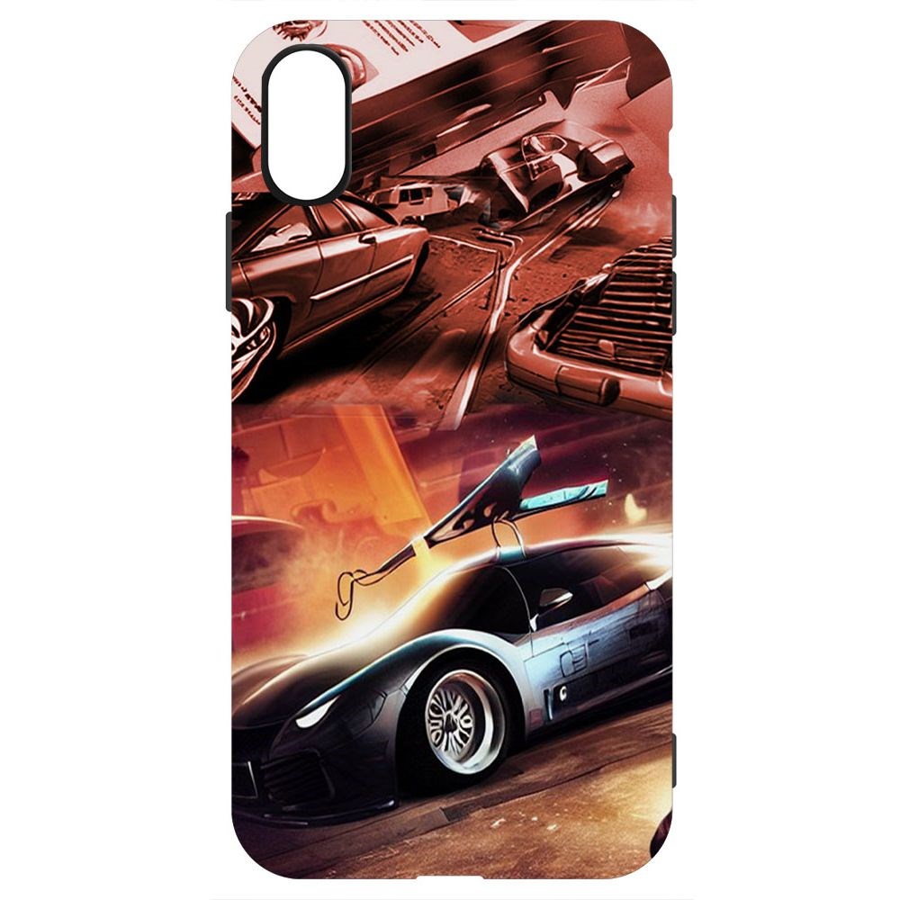 

Чехол-накладка Софт Автодинамика для iPhone X, Черный