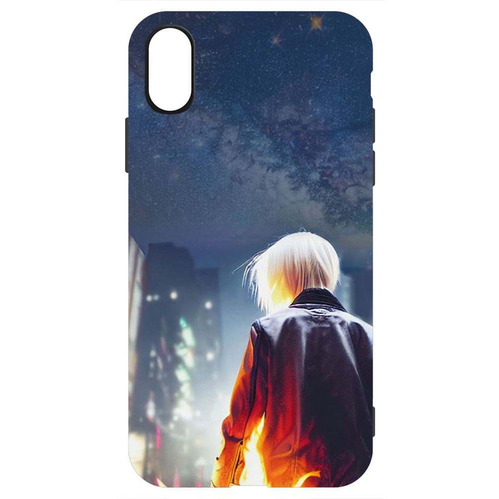 

Чехол-накладка Софт Перспектива для iPhone X, Черный