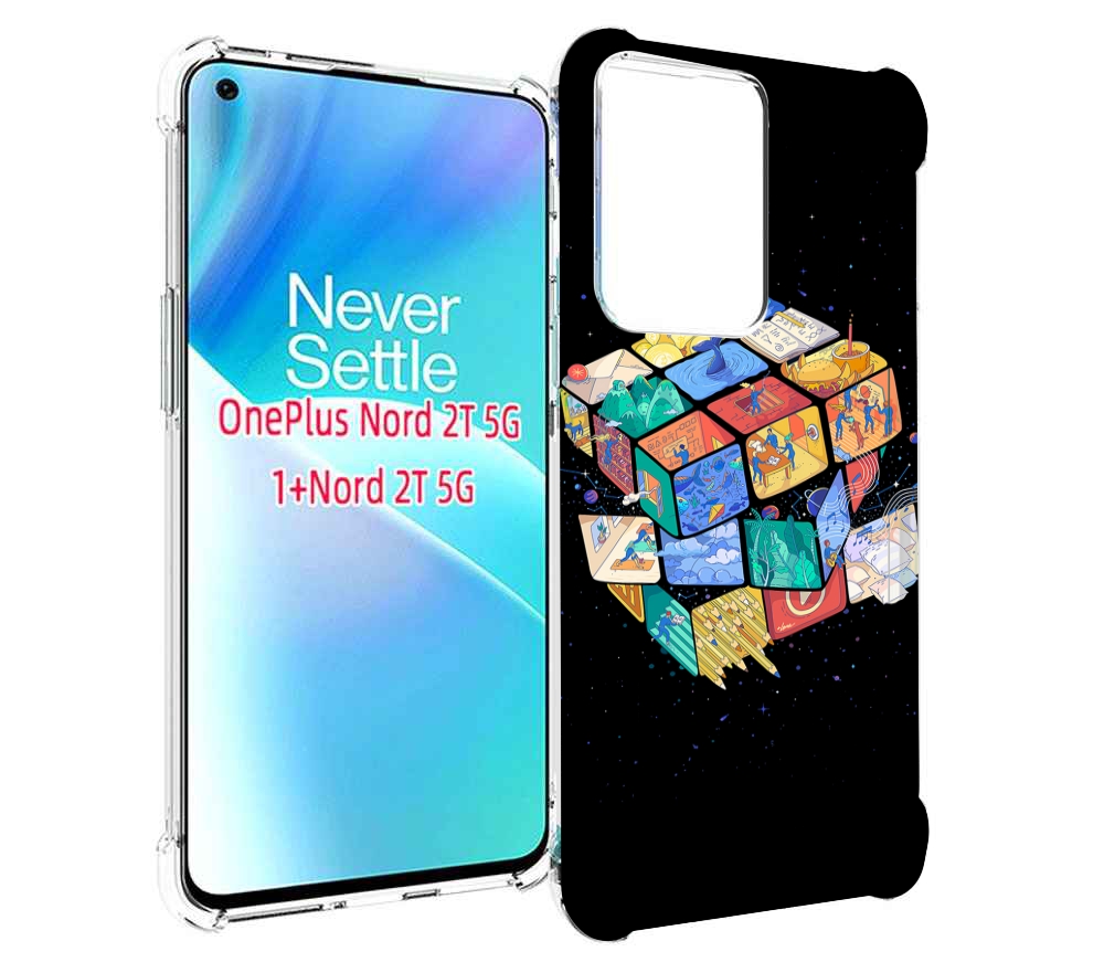 

Чехол MyPads Кубик-Рубика для OnePlus Nord 2T, Прозрачный, Tocco