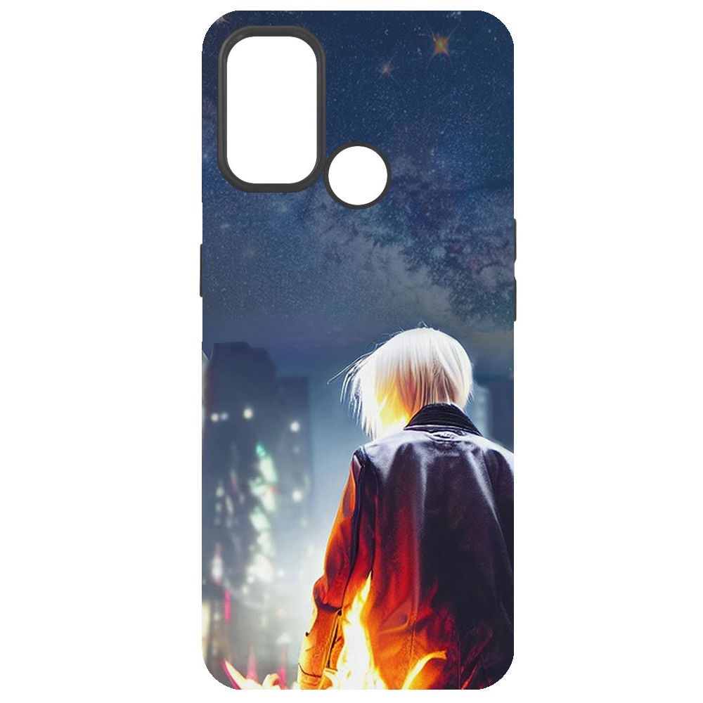

Чехол-накладка Софт Перспектива для Oppo A33 (2020), Черный
