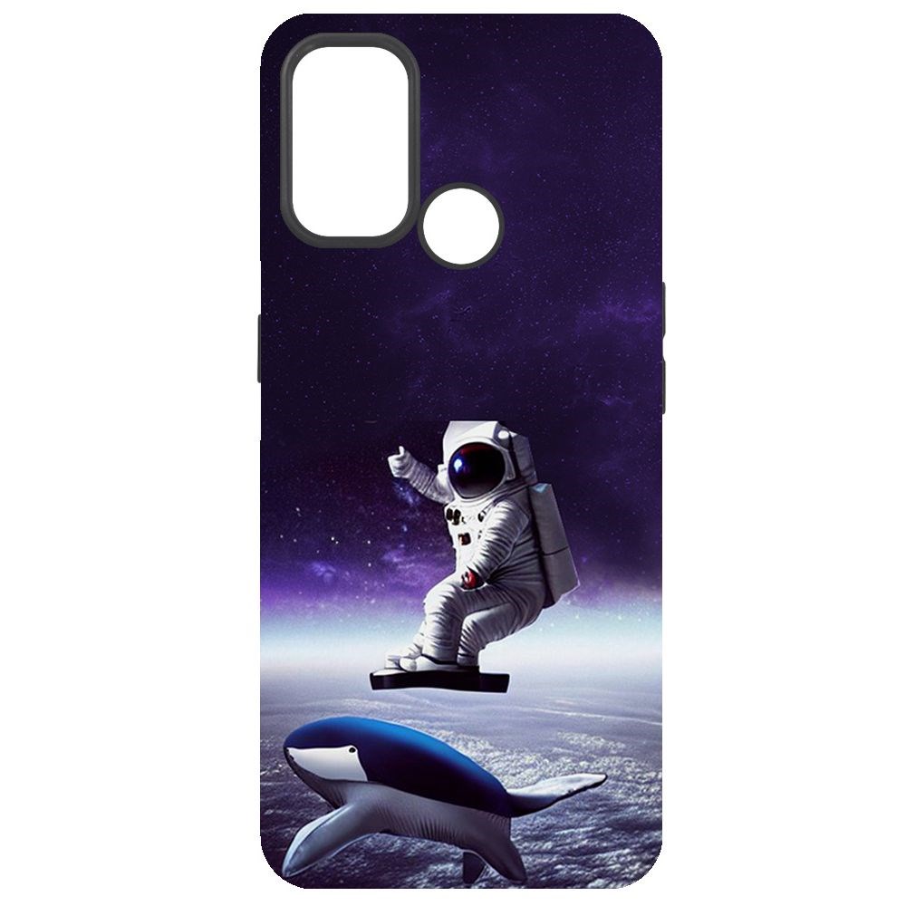 

Чехол-накладка Софт Спейсбордер для Oppo A33 (2020), Черный