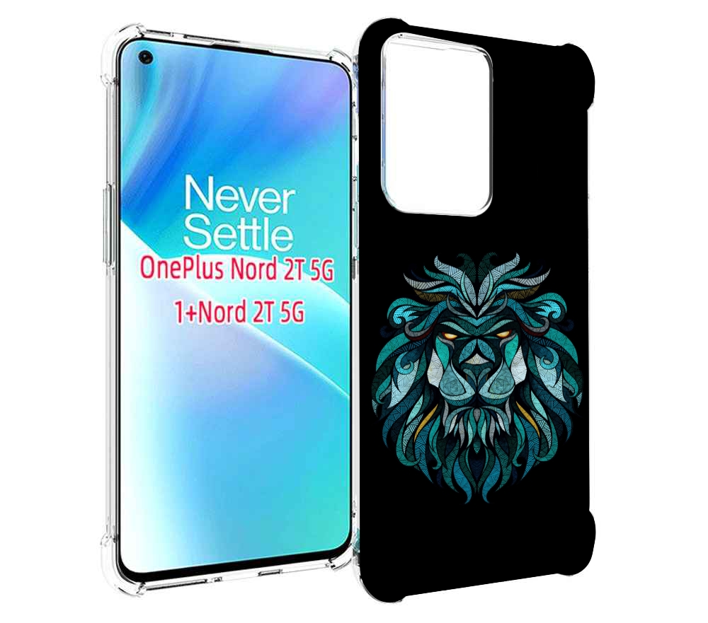

Чехол MyPads Лев-красивый-зеленый для OnePlus Nord 2T, Прозрачный, Tocco