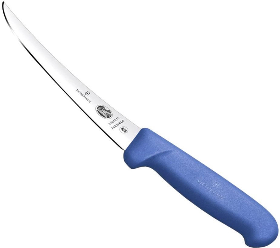 фото Нож victorinox обвалочный, гибкое лезвие 15 см, синий