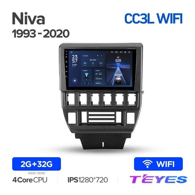 

Магнитола Teyes CC3L Wi-Fi 2/32 9" для LADA Niva 1993-2020, CC3L Wi-Fi 2/32 9"