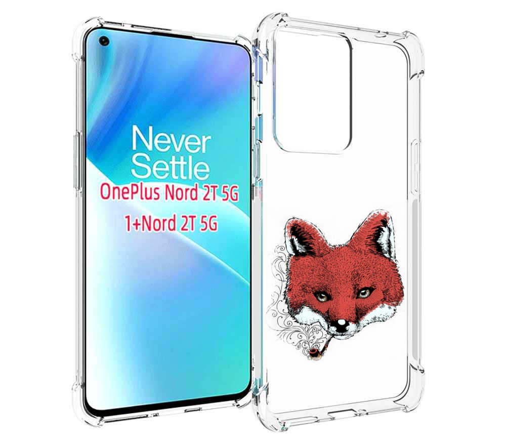 

Чехол MyPads Лис с трубкой для OnePlus Nord 2T, Прозрачный, Tocco