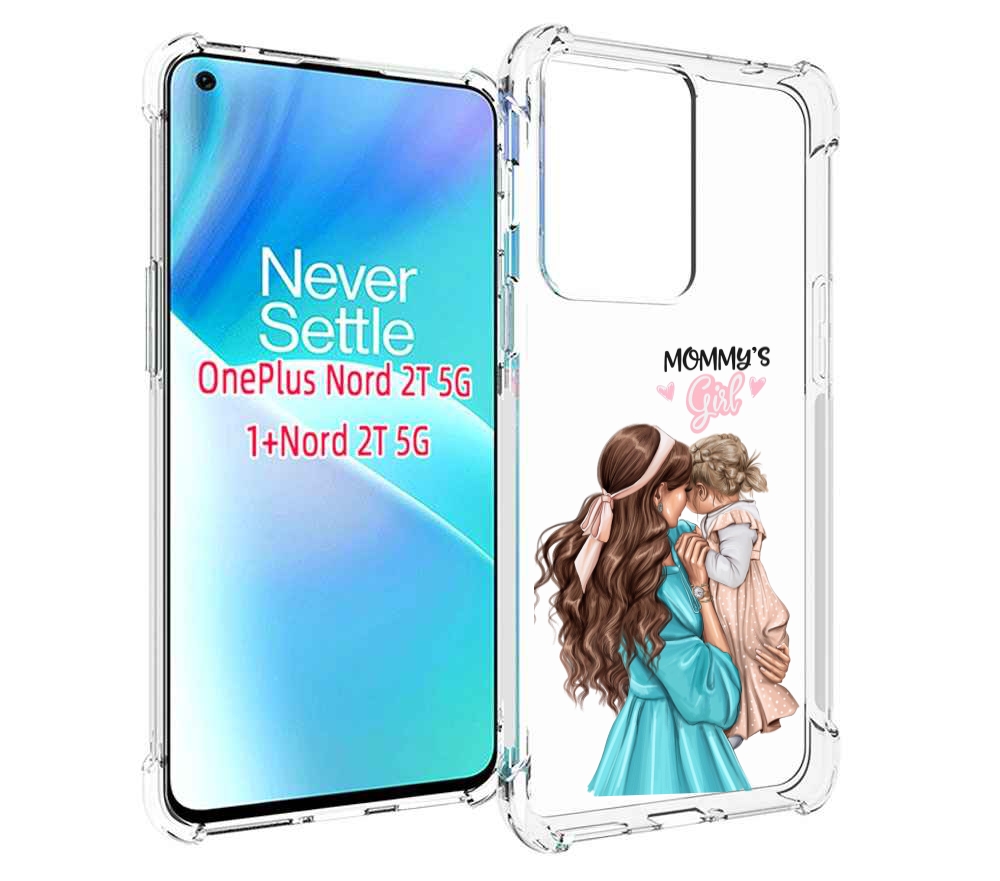 

Чехол MyPads Мама-девочки женский для OnePlus Nord 2T, Прозрачный, Tocco
