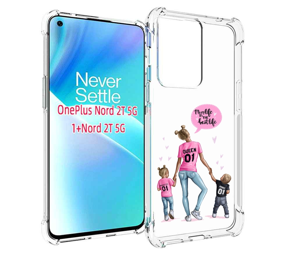 

Чехол MyPads Мама-королева женский для OnePlus Nord 2T, Прозрачный, Tocco