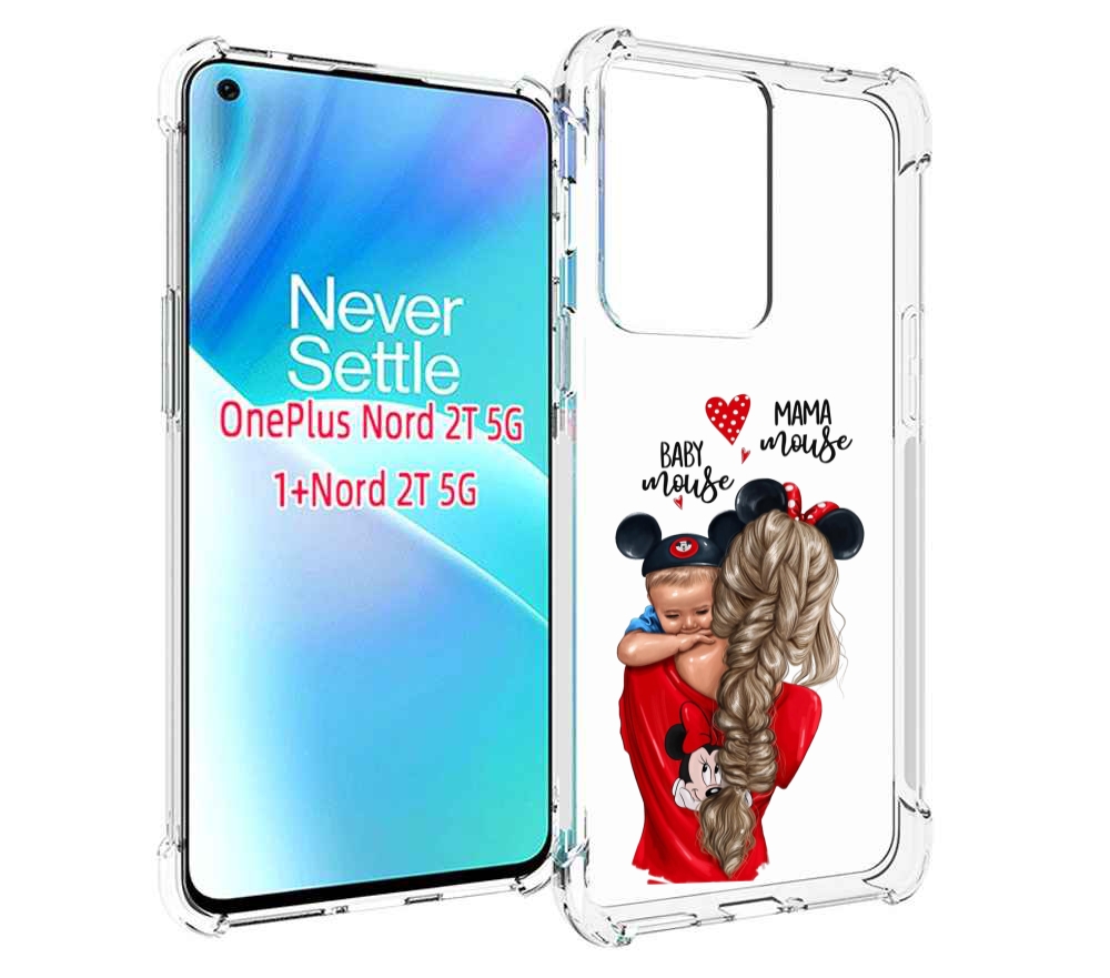 

Чехол MyPads Мама-маус женский для OnePlus Nord 2T, Прозрачный, Tocco