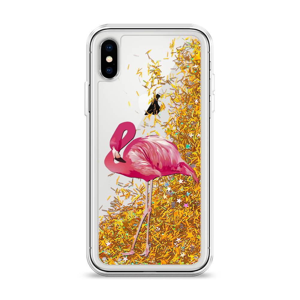 

Чехол Awog на Apple iPhone XS (10S) / Айфон XS (10S) "Застенчивый фламинго", 11890-1