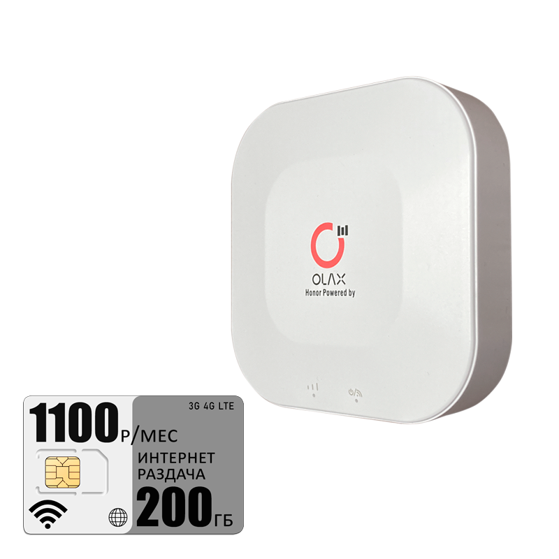 

Wi-Fi роутер Olax mt30 (olaxMT30-ros1100-200gb-pro-sb), Белый, mt30