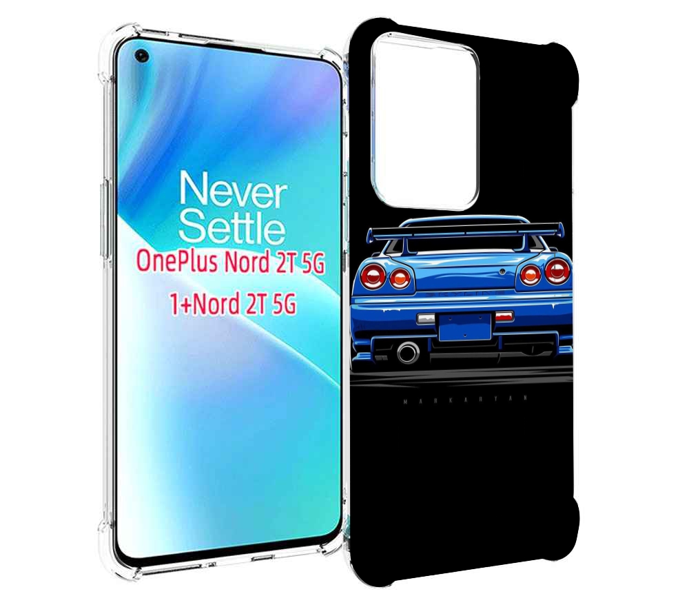 

Чехол MyPads Машина-синяя мужской для OnePlus Nord 2T, Прозрачный, Tocco
