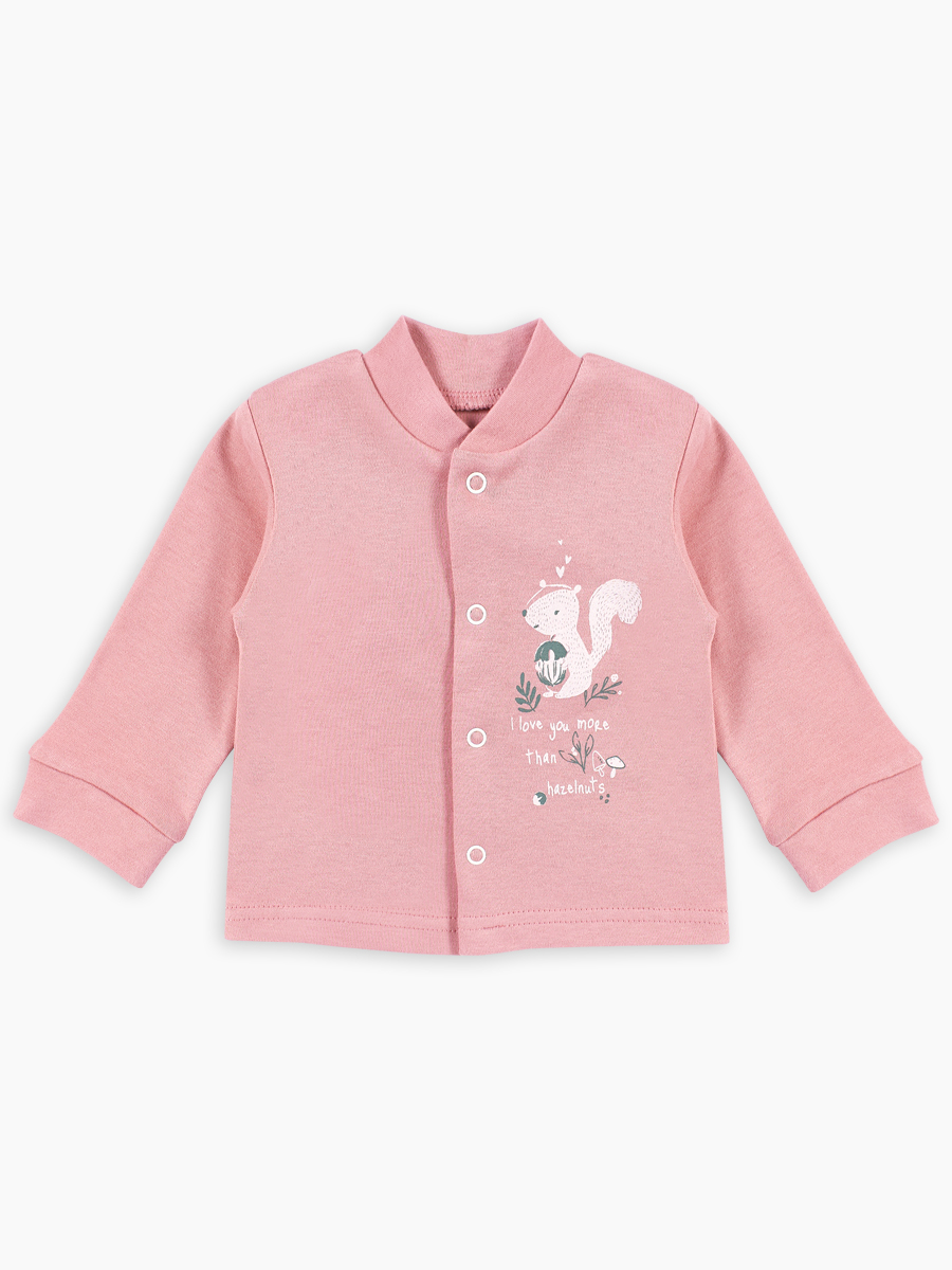

Кофта Веселый малыш Wooly Wool пудровый, р. 80, Wooly Wool