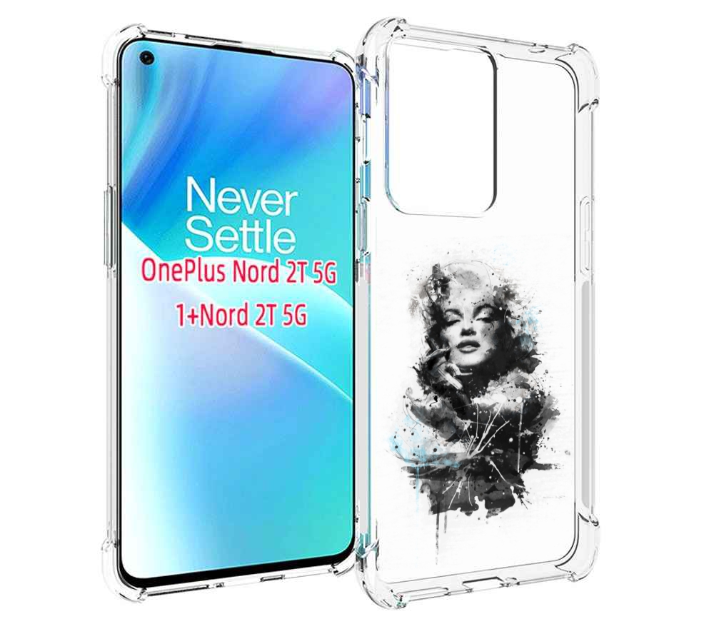 

Чехол MyPads Мерлин Монро загадочная женский для OnePlus Nord 2T, Прозрачный, Tocco