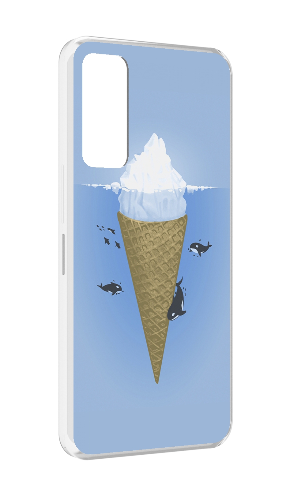 

Чехол MyPads мороженное-у-косаток для TCL 30 / TCL 30 5G / TCL 30+ plus, Прозрачный, Tocco