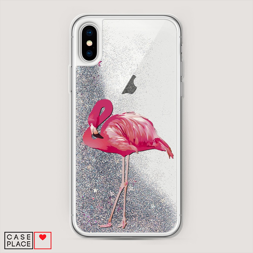 

Чехол Awog на Apple iPhone XS Max (10S Max)/Айфон XS Max (10S Max) "Застенчивый фламинго", Разноцветный, 11991-1