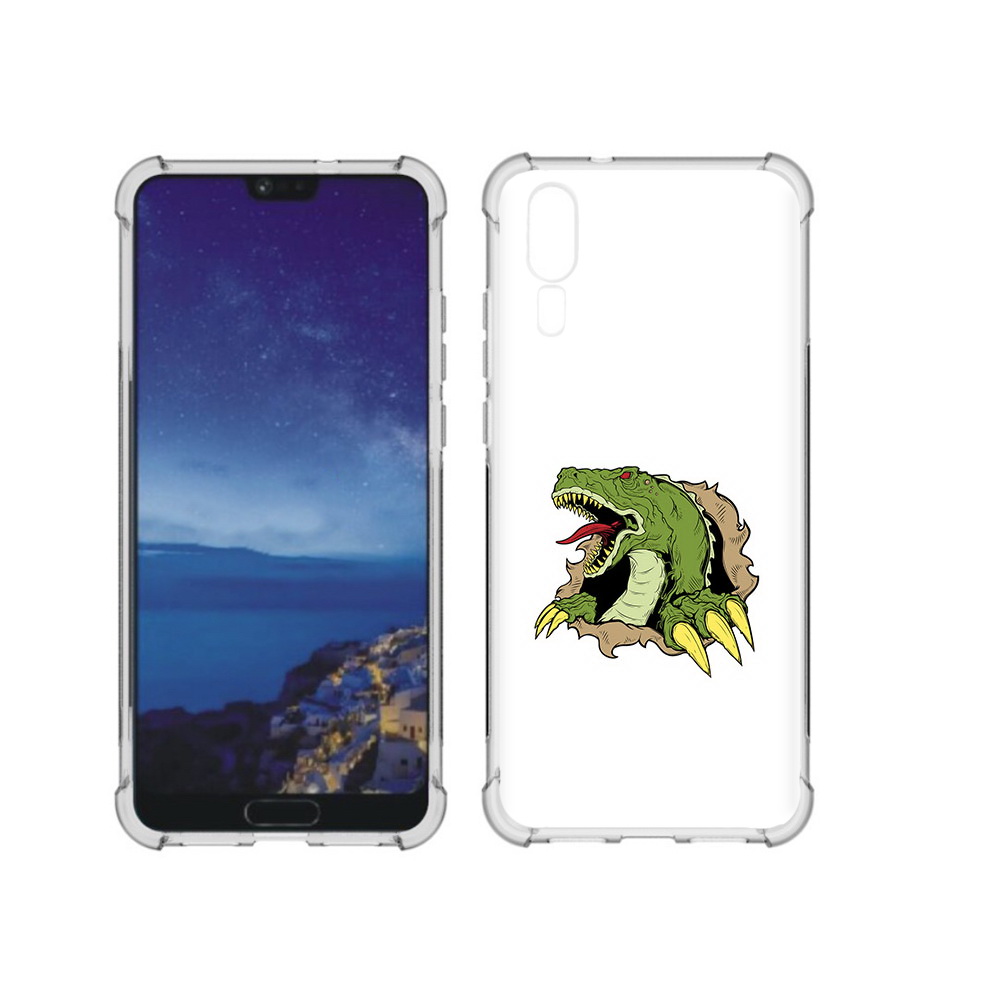 

Чехол MyPads Tocco для Huawei P20 годзила (PT108006.52.290), Прозрачный, Tocco