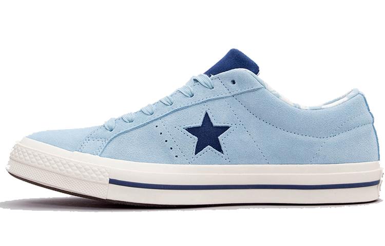 

Кеды унисекс Converse one star Ox голубые 38 EU, Голубой, one star Ox